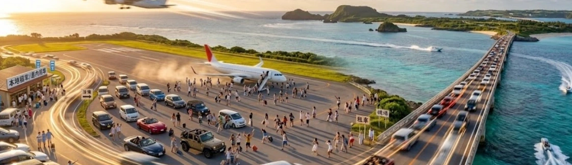 미야코지마 렌터카 인수 및 공항 현지 이동 알고리즘 - 나하 공항 국내선 환승으로 미야코지마 가는 법, 수하물 연결 서비스 및 탑승구 대기 팁 실전 가이드
