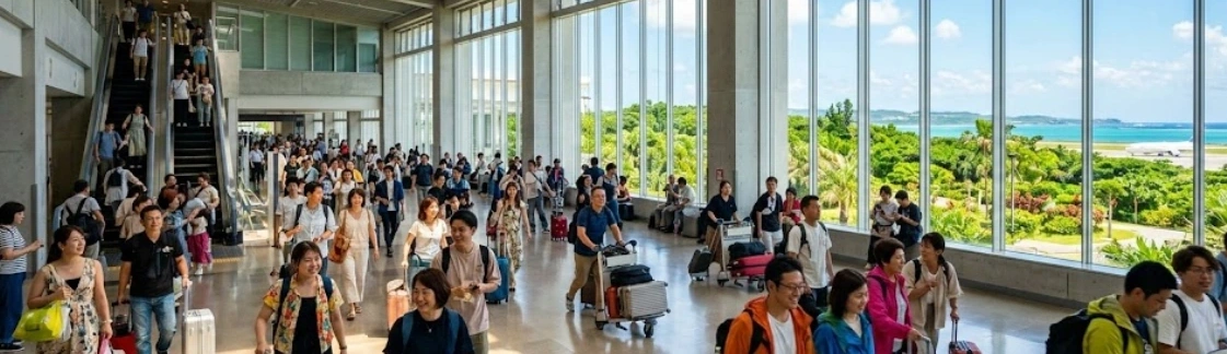 나하 공항 국제선 도착층 생생한 동선 안내 로컬 유심 1 5