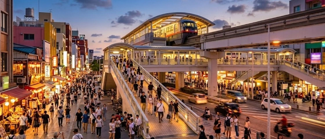 주요 역별 국제거리 접근 포인트 및 도보 최적화 루트 - 나하 공항에서 시내 국제거리 진입 교통망, 유이레일 노선도 및 택시 이용 백서 실전 가이드
