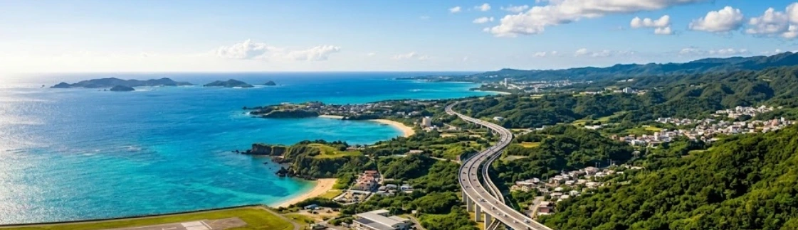 나하 공항에서 중부 및 서해안 리조트 직행 경로 리무 1