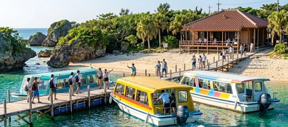 오키나와 전통 찻집 체험: 시공간을 초월한 휴식의 알고리즘 - 남부 난조시 미바루 비치 글라스보트 탑승장 가는 길, 해변 앞 오키나와 전통 찻집 체험 실전 가이드