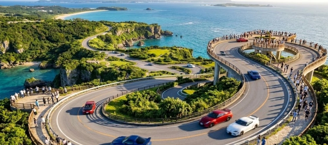 세이화우타키 및 치넨미사키 공원 드라이브 코스 설계 2