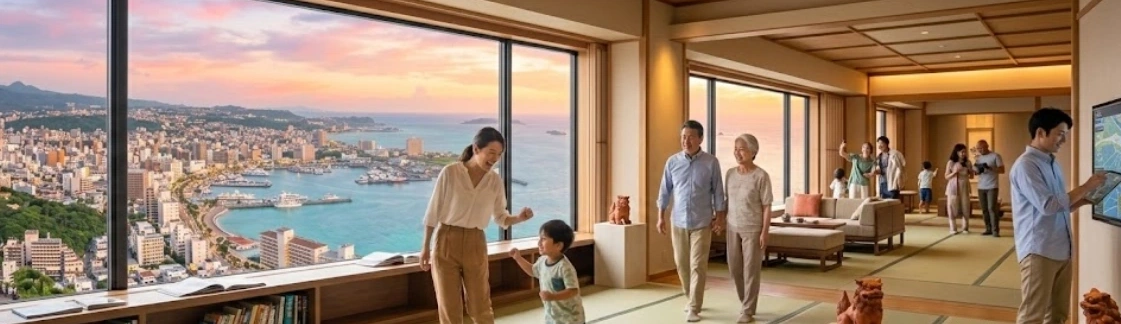 가족 및 그룹 여행자를 위한 넓은 객실 중심 숙소 큐레이션 - 오키나와 나하 시내 숙소 추천 리스트, 국제거리 가성비 호텔 및 위치별 숙박 가이드 실전 가이드