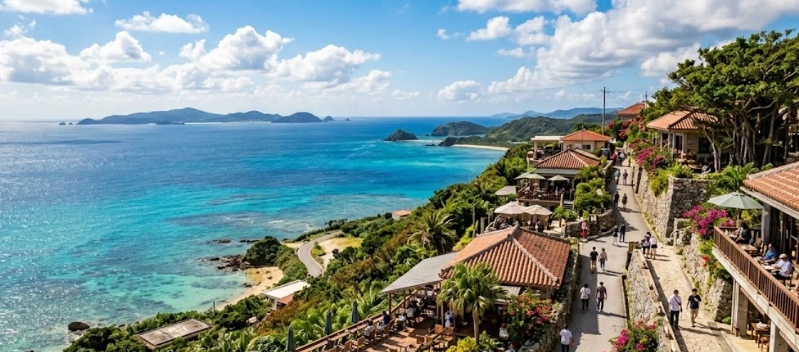 하늘과 바다가 만나는 접점, 오키나와 남부 카페거리의 지형적 가치 분석 - 오키나와 남부 오션뷰 카페거리 도보 여행 가이드, 근처 가볼 만한 작은 숙소와 동선 짜기 실전 가이드