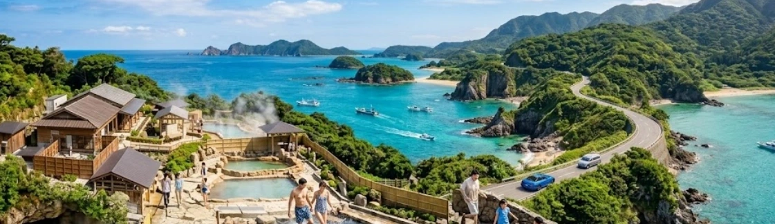 숨겨진 아지트 해부: 현지인만 아는 고요한 힐링 스팟 - 오키나와 남부 온천 및 힐링 숙소 주변 투어, 오션뷰 카페거리와 드라이브 명소 실전 가이드