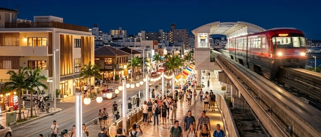 미에바시역과 오모로마치역: 섬 투어와 쇼핑을 아우르는 전략적 선택 - 오키나와 뚜벅이 여행자 전용 숙소 추천, 유이레일 역세권 호텔 및 공항 이동 편의성 비교 실전 가이드