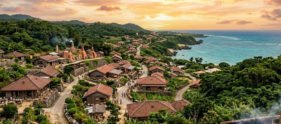 요미탄 도자기 마을 야치문노사토 렌터카 방문법 숲속 1