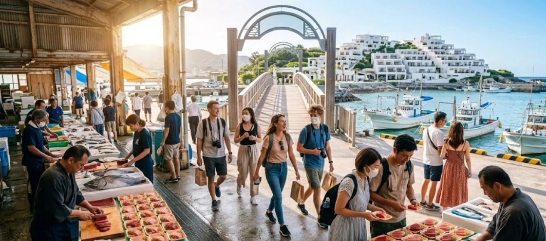 세나가지마 우미카지테라스와 이토만 수산시장의 전략적 모빌리티 연결성 - 이토만 수산시장 참치회 및 로컬 해산물 덮밥 시식기, 세나가지마 온천 후 들르기 좋은 식당 실전 가이드