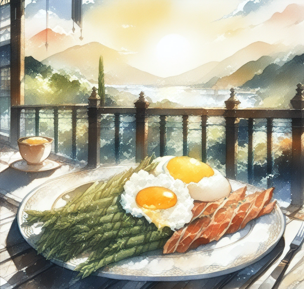 A close-up of a vibrant brunch platter featuring Hokkaido 야외 테라스가 예쁜 삿포로 브런치 카페: 맑은 공기와 함께하는 여유로운 아침 - A close-up of a vibrant brunch platter featuring Hokkaido