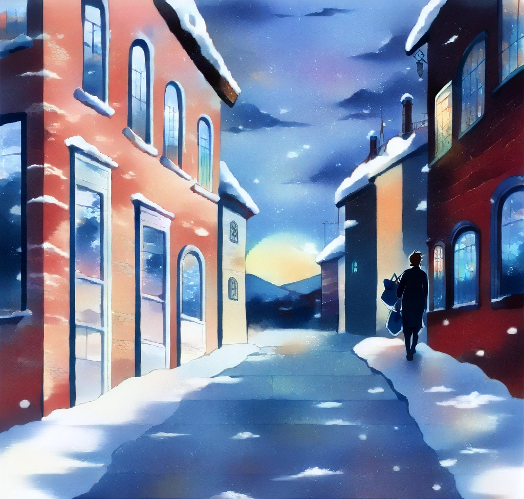삿포로의 푸른 노을이 지는 저녁, 삿포로 팩토리의 붉은 벽돌 건물을 뒤로하고 스노우피크 쇼핑백을 든 여행자가 만족스러운 미소를 지으며 걸어가는 뒷모습 스노우피크 삿포로 팩토리 매장 털기! 캠핑 매니아라면 눈 돌아가는 한정판 장비들 - 삿포로의 푸른 노을이 지는 저녁, 삿포로 팩토리의 붉은 벽돌 건물을 뒤로하고 스노우피크 쇼핑백을 든 여행자가 만족스러운 미소를 지으며 걸어가는 뒷모습