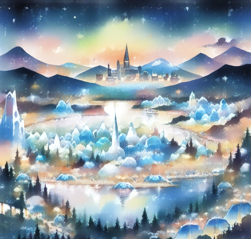 삿포로 시내의 화려한 야경과 대비되는 고요하고 신비로운 시코츠호 얼음 축제의 전경 시코츠코 효토 얼음 축제 삿포로 근교 여행 - 소운쿄 빙폭 축제 가는 법 및 복장 필수 팁 - 삿포로 시내의 화려한 야경과 대비되는 고요하고 신비로운 시코츠호 얼음 축제의 전경