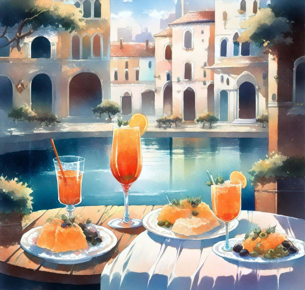 venice weather gondola a glass of cold aperol 2