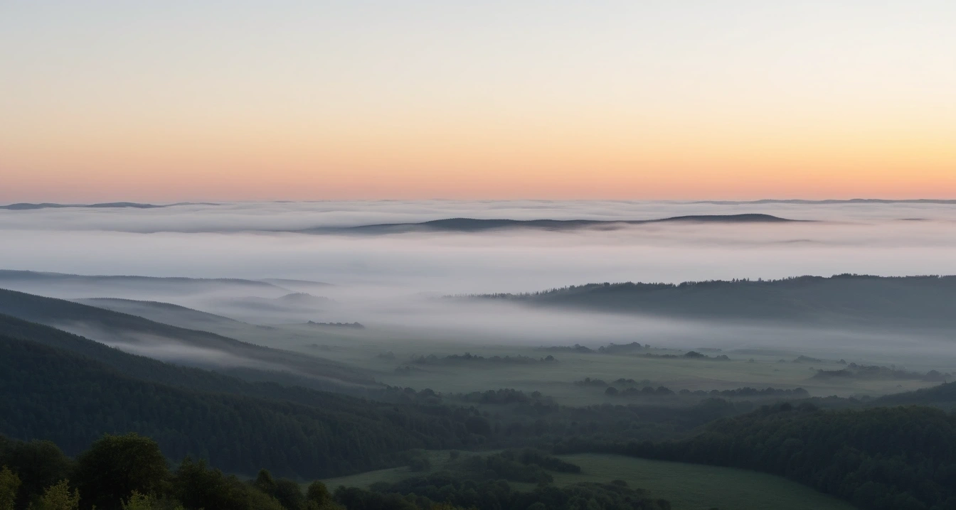 트래블로그<br>- 트래블로그와 트래블월렛의 도쿄 가맹점 결제 편의성 (a scenic travel log city landscape, morning mist, cinematic travel photography, no people)