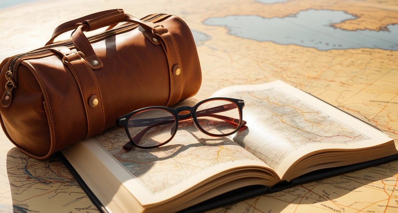 a futuristic a vintage leather travel ba 1