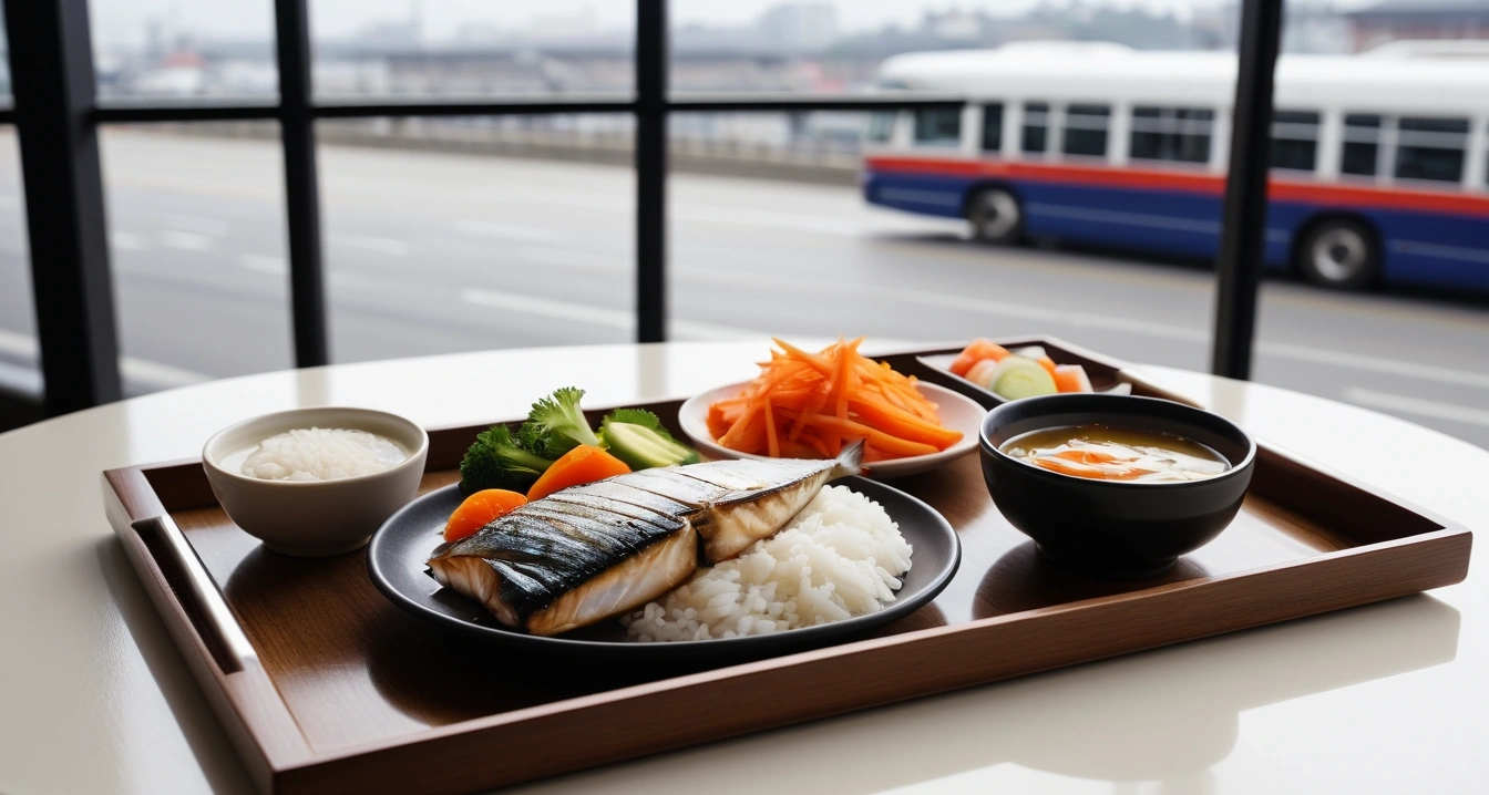 a steaming wooden tray with a perfectly 1