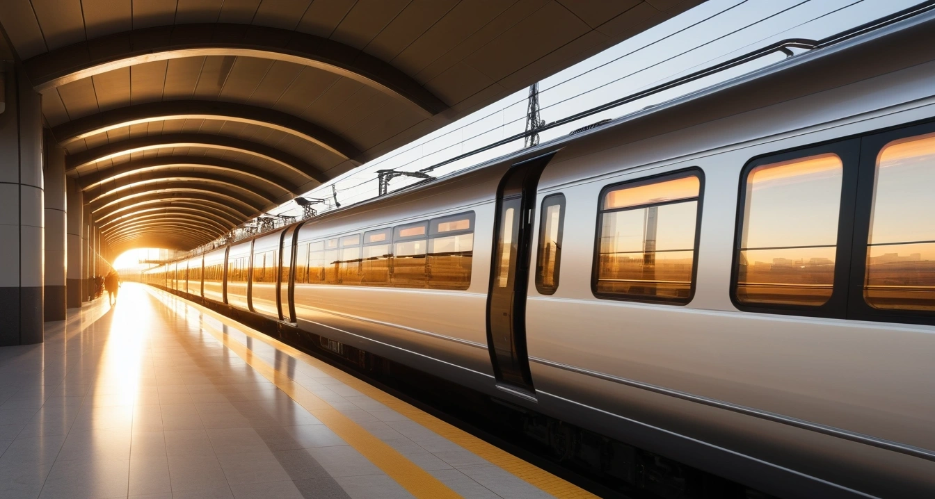a stunning modern subway station entranc 1