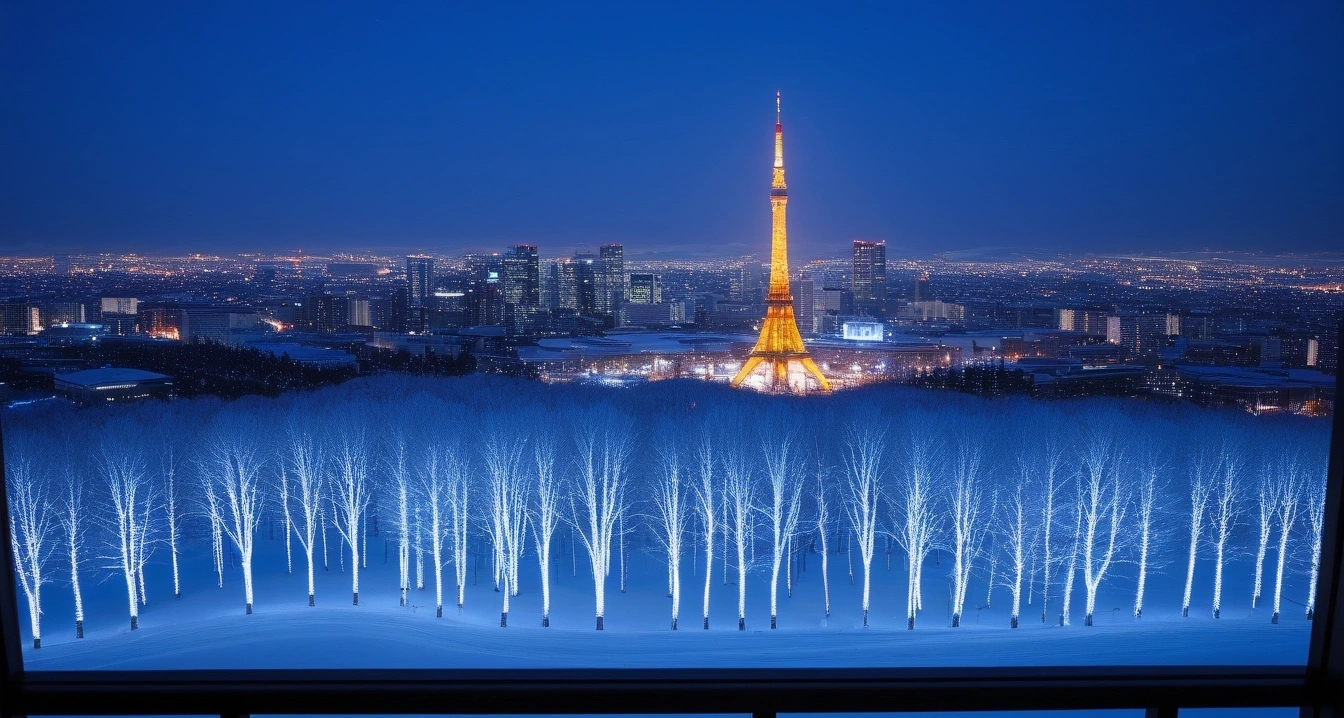 a view from a hotel window overlooking o 1
