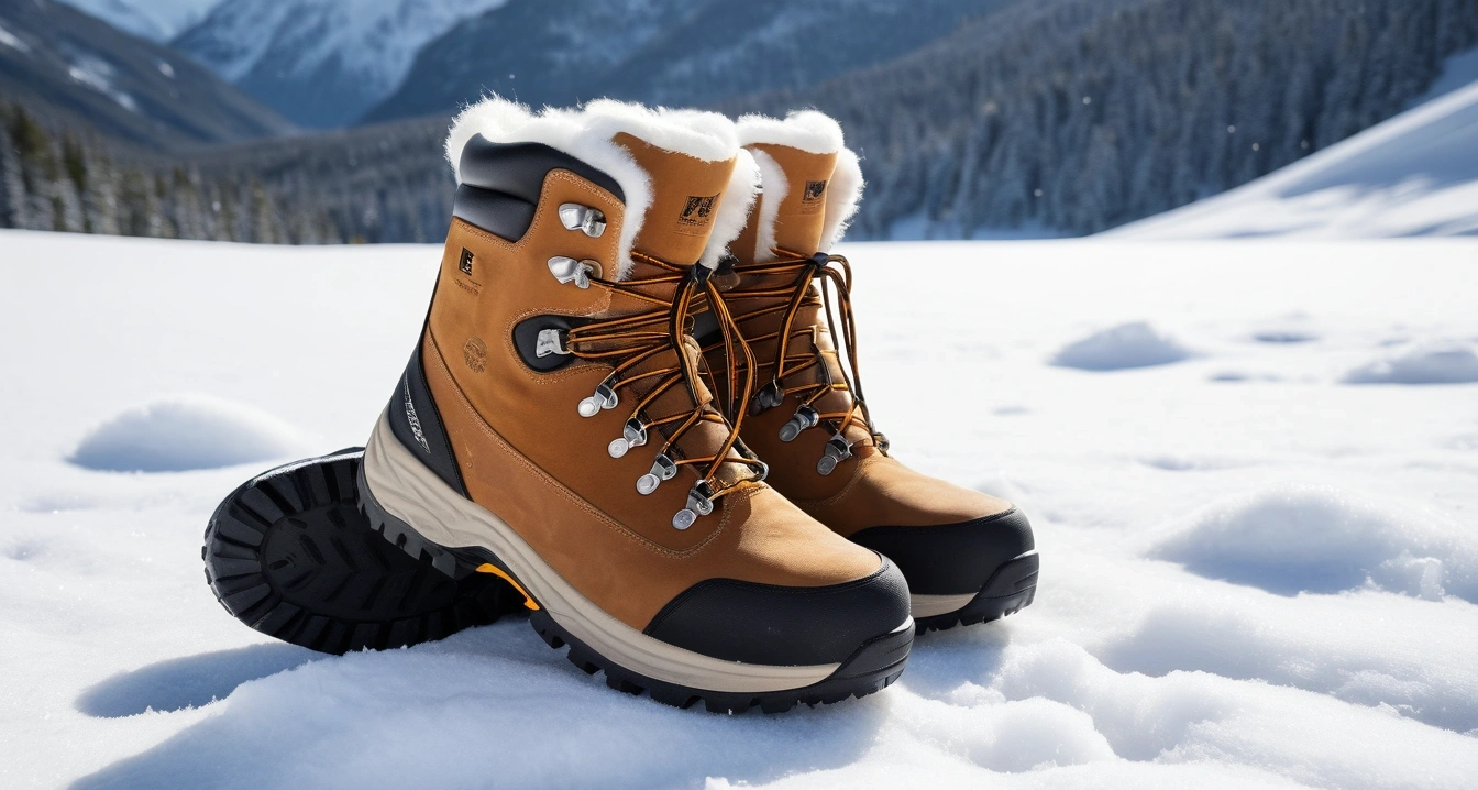 heavy duty winter hiking boots with deep 1