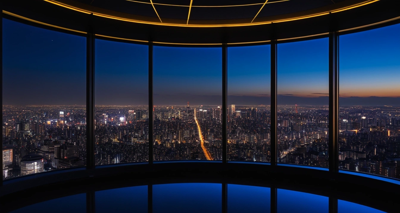 panoramic view of tokyo skyline at night 1
