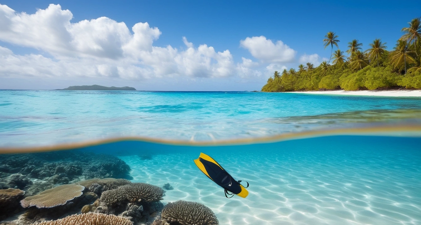 vibrant turquoise ocean water underwater 1